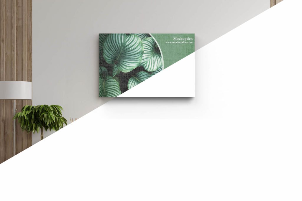 Download Free Canvas Art Mockup Psd Template Mockup Den