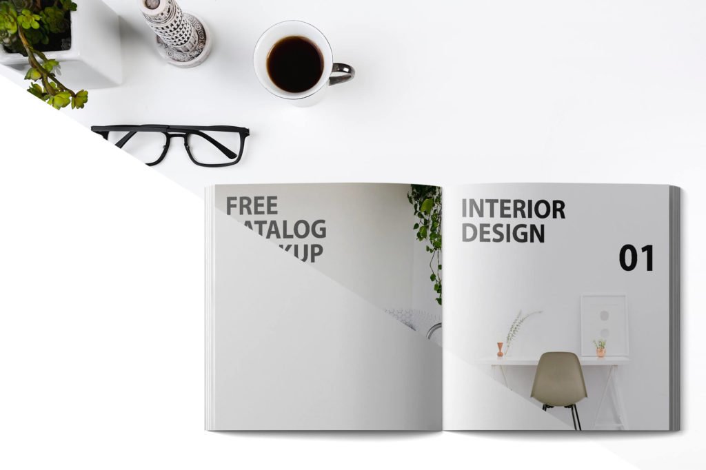 Editable Free Catalog Mockup PSD Template 3