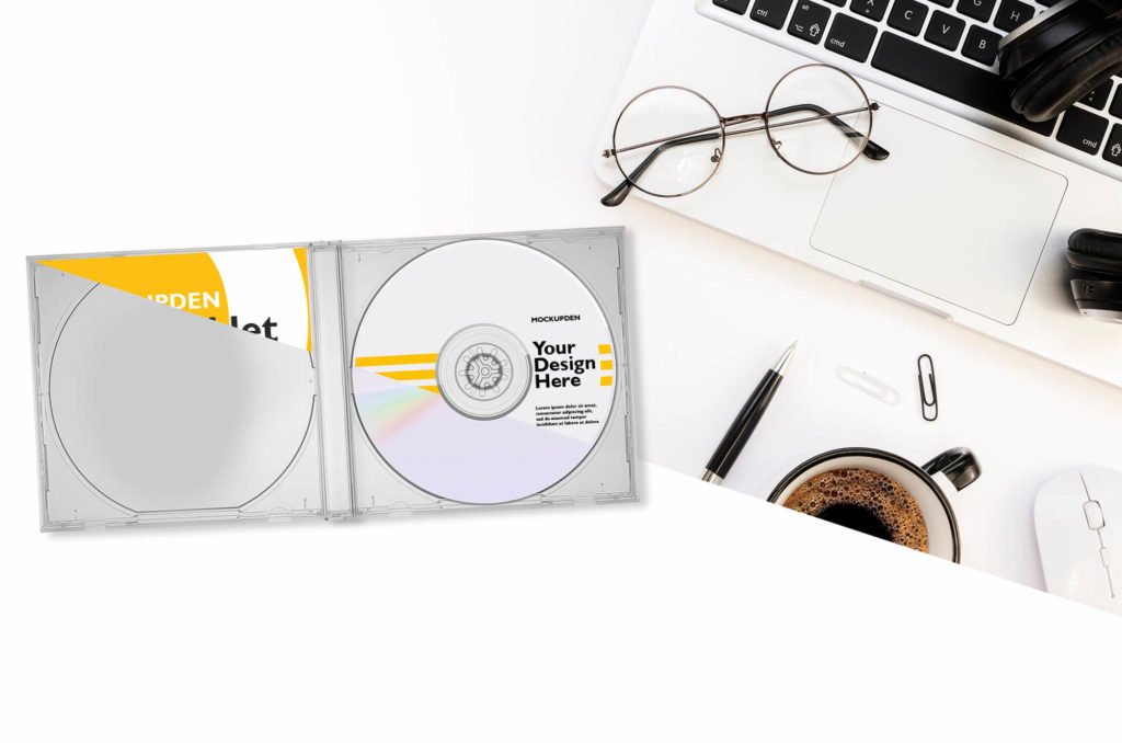 Editable Free Cd Booklet Mockup PSD Template