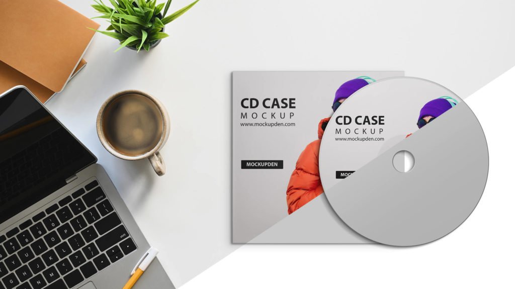 Editable Free Cd Case Mockup PSD Template