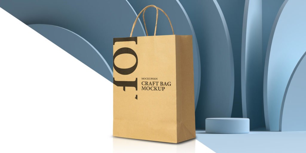 Editable Free Craft Bag Mockup PSd Template