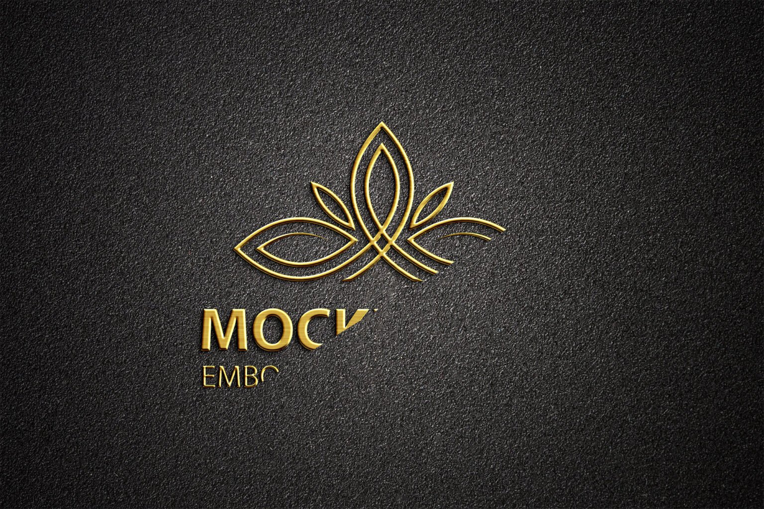 Download Embossed Logo Mockup Free PSD Template - Mockup Den