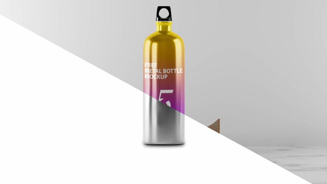 Download 9+ Attractive Vacuum Steel Bottle Mockup PSD Template