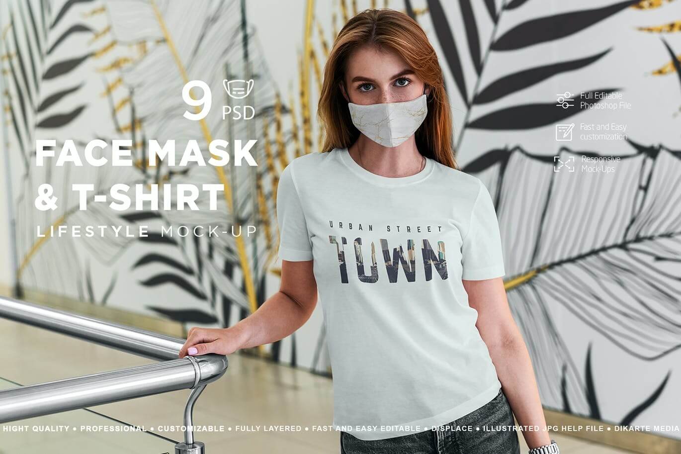 Face Mask & T-Shirt Mockup Lifestyle (1)