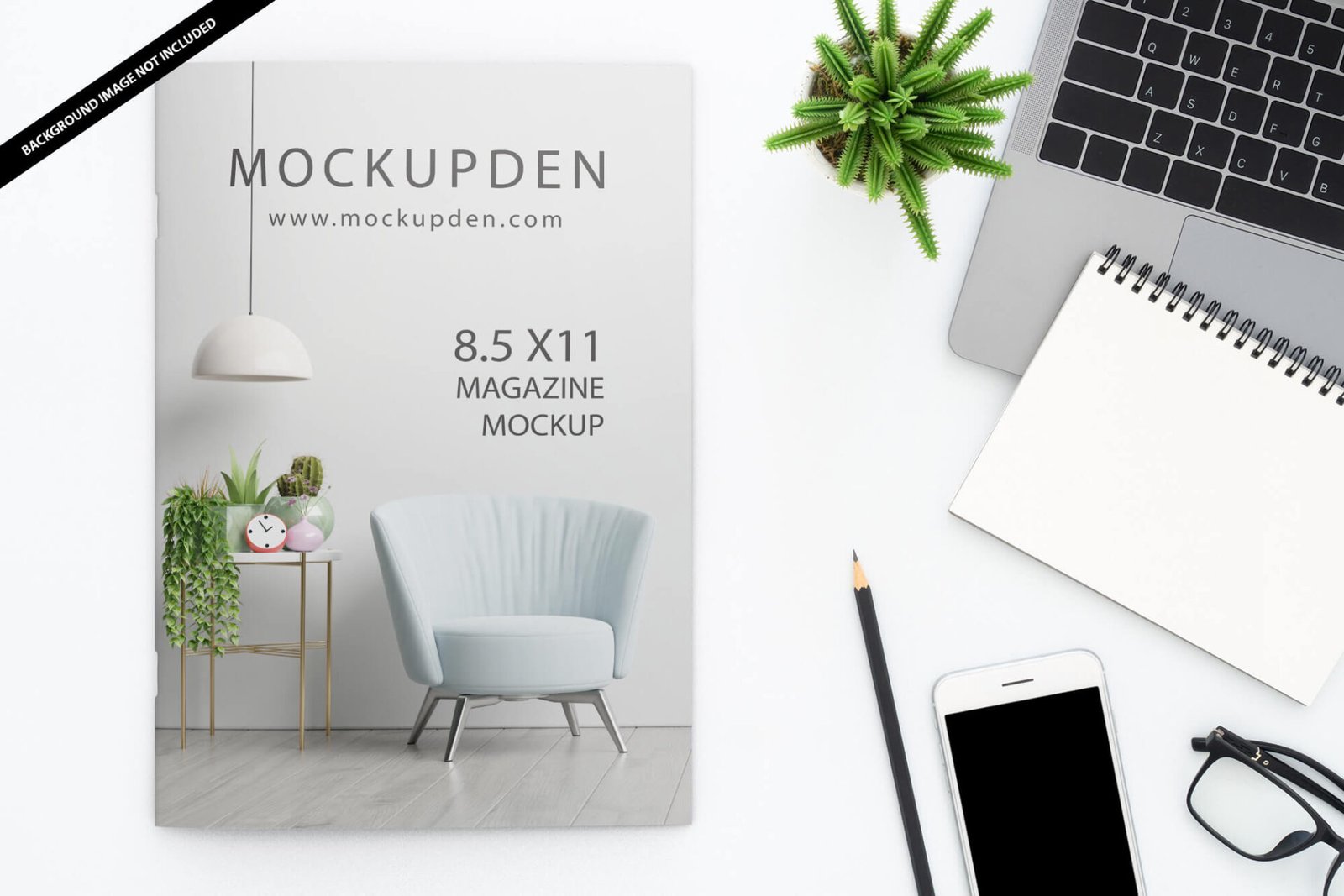 Free 8.5 x11 Magazine Mockup PSD Template Mockup Den