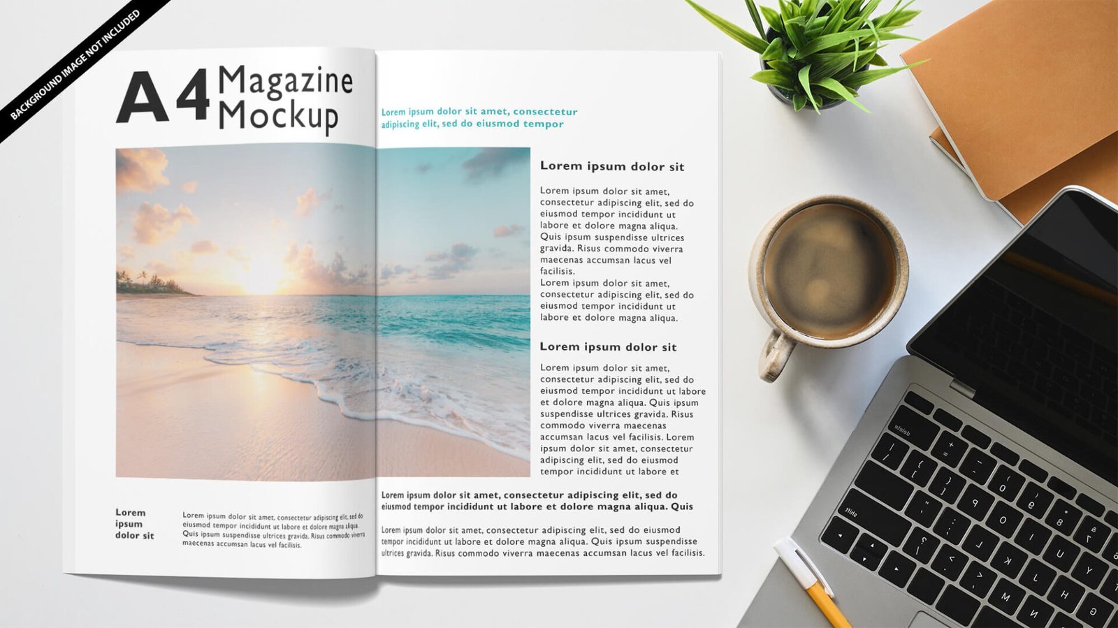 37+ Best A4 Magazine Mockup PSD Templates - Mockup Den