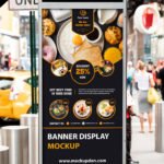 Free Banner Display Mockup PSD Template
