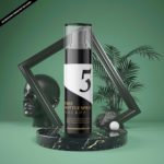 Free Bottle Spray Mockup PSD Template
