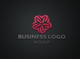 Free Business Logo mockup PSD Template