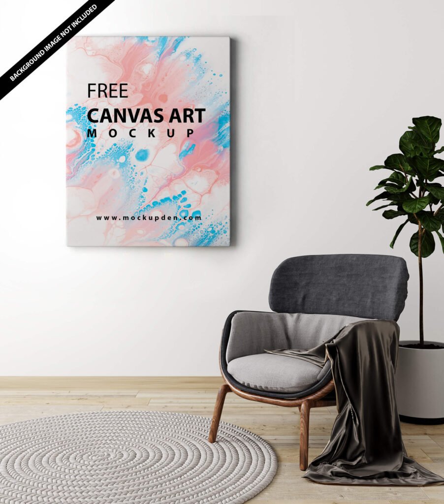 Free Canvas Art Mockup Vol 2 PSD Template