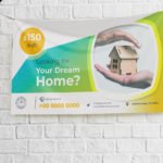 Free Canvas Banner Mockup PSD Template Free Canvas Banner Mockup PSD Template