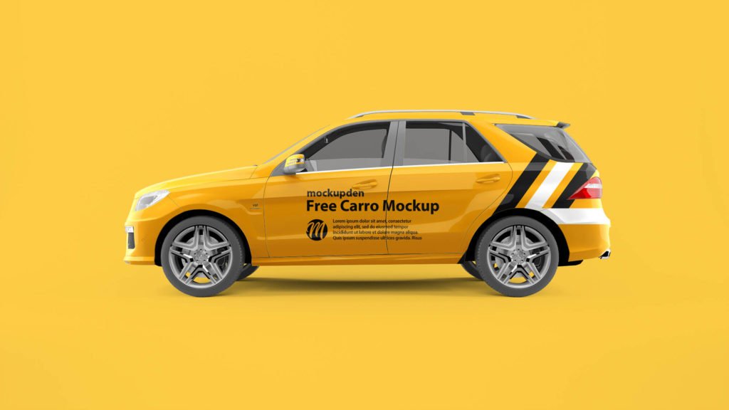 Free Carro Mockup PSD Template