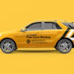Free Carro Mockup PSD Template