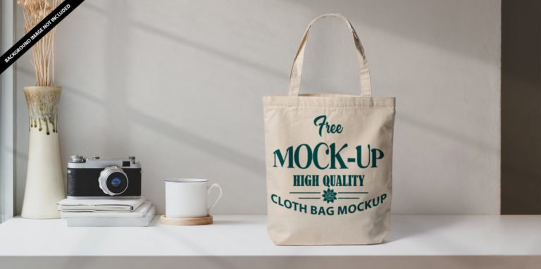 Free Fabric Cloth Bag Mockup PSD Template