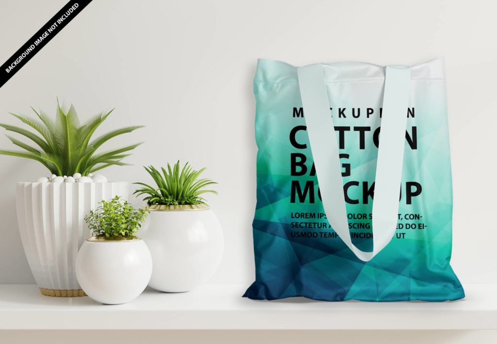 Free Cotton Bag Mockup PSD Template