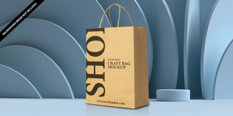 Free Craft Bag Mockup PSD Template