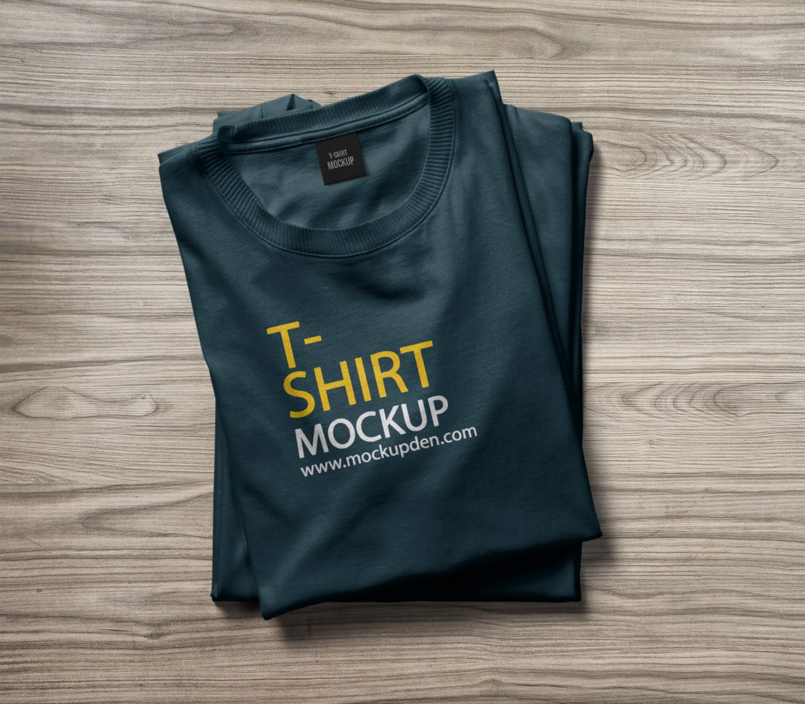 Free Folded T Shirt Mockup Vol 2 PSD Template - Mockup Den