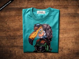 Free Folded T Shirt Mockup PSD Template