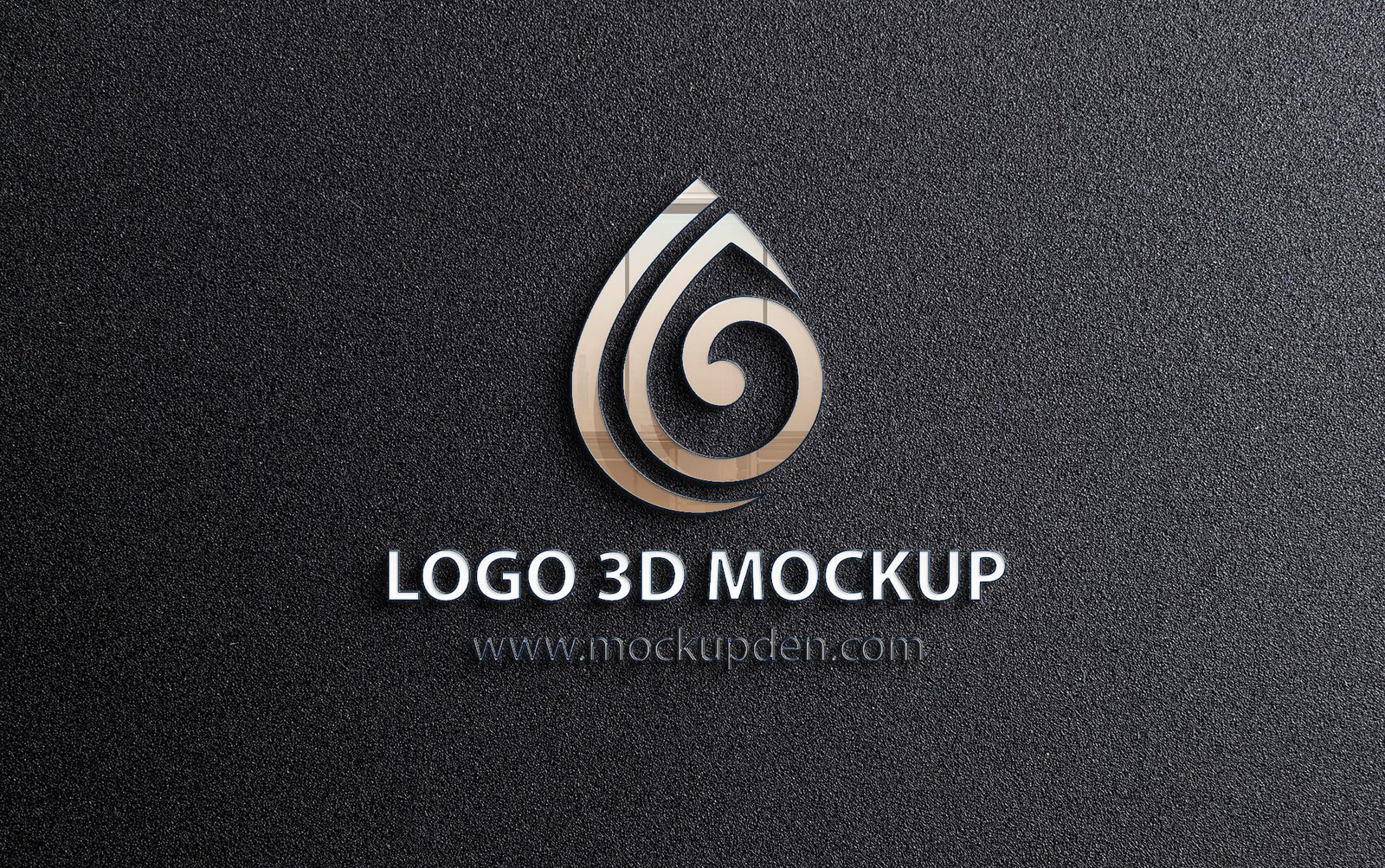 Free Logo 3d Mockup Psd Template Mockup Den