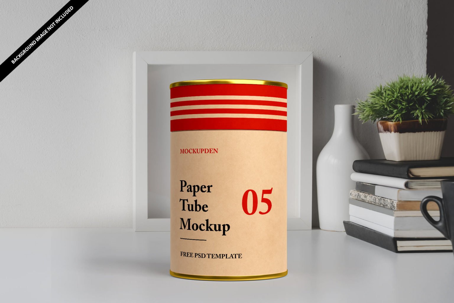 Free Paper Tube Mockup PSD Template - Mockup Den