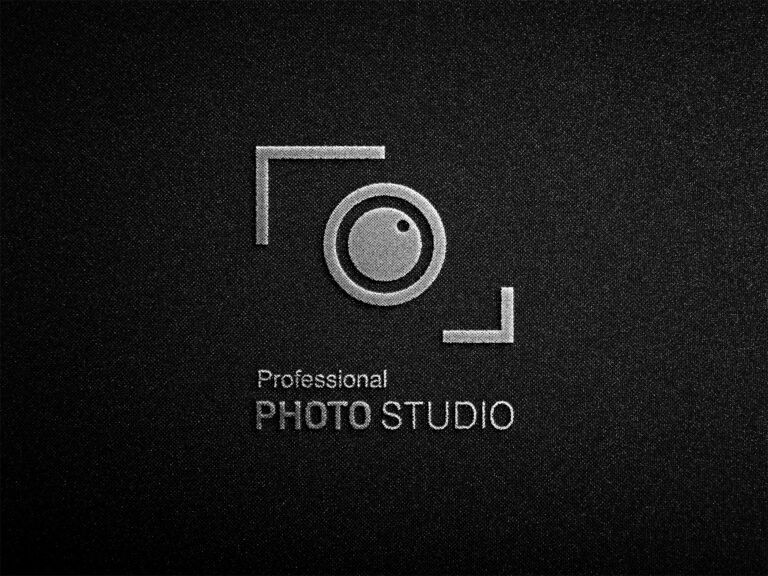 Free Photography Logo Mockup PSD Template