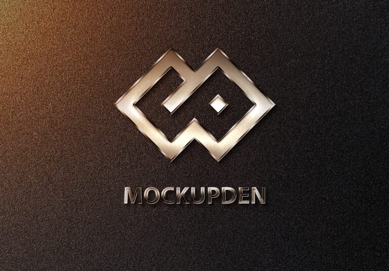 Free Steel Logo Mockup PSD Template