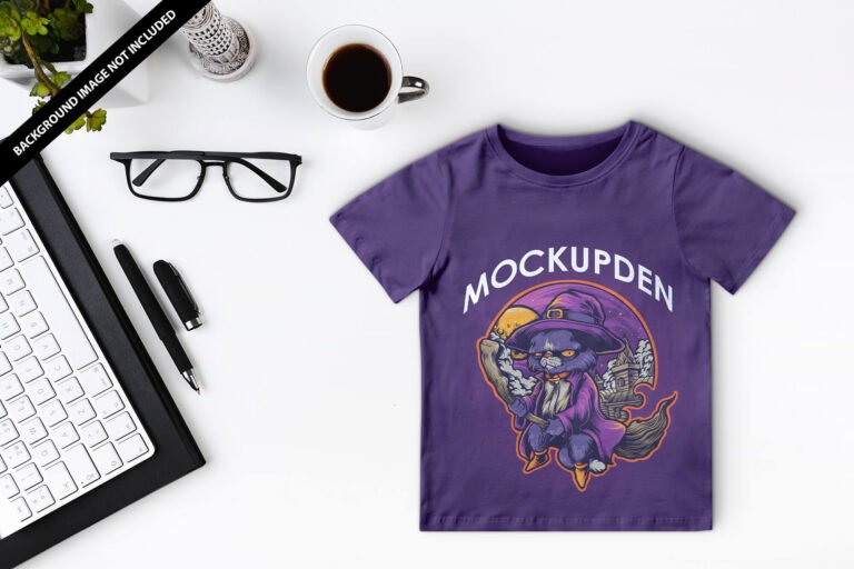 Free kids T Shirt Mockup Vol 2 PSD Template