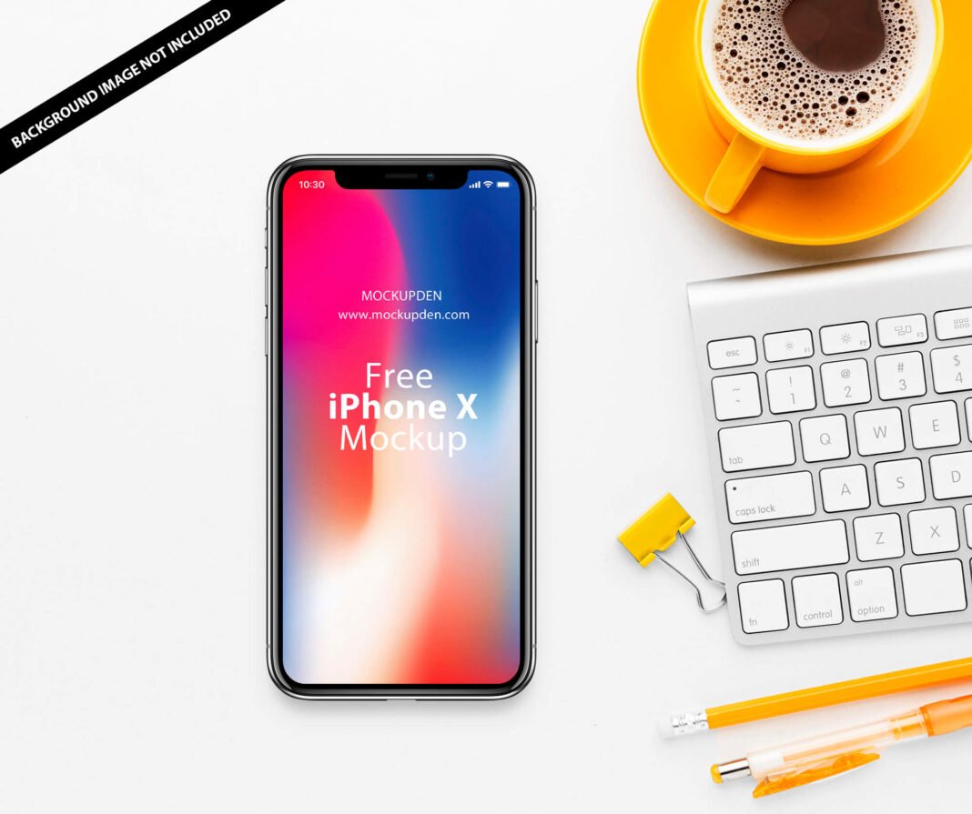 Free iPhone X Mockup PSD Template - Mockup Den