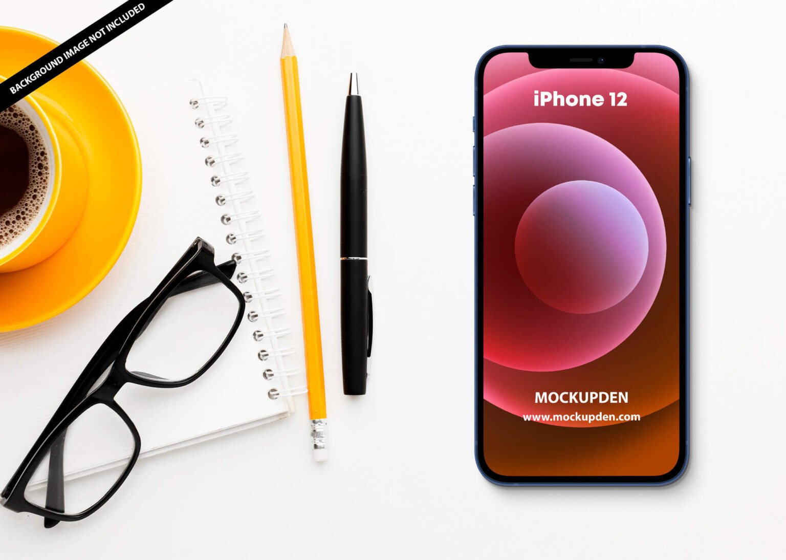 Download Free iPhone 12 Mockup PSD Template - Mockup Den