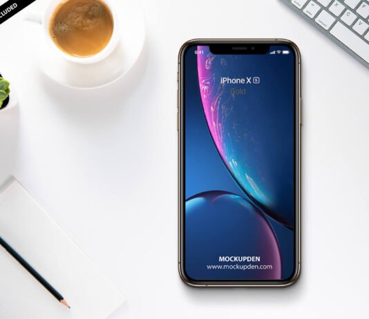 Free iPhoneXS Mockup PSD Template