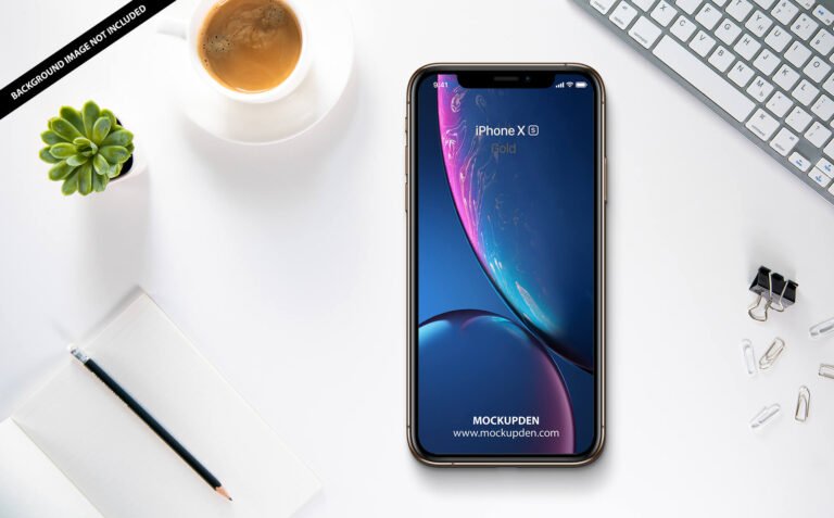 Free iPhoneXS Mockup PSD Template