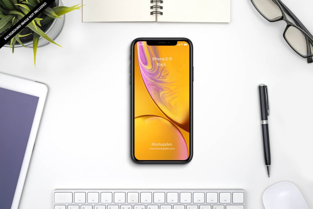 Free iphone xr Mockup PSD Template