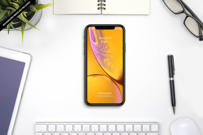 Free iPhone Xr Mockup PSD Template