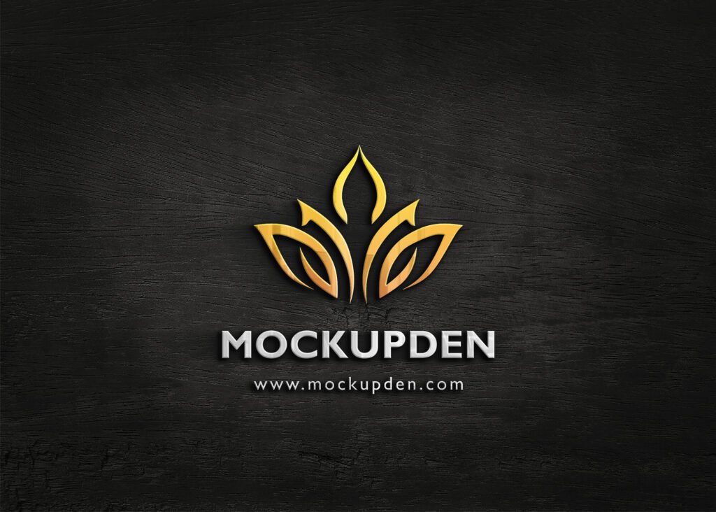Download Free Wall Logo Mockup Psd Template Mockup Den