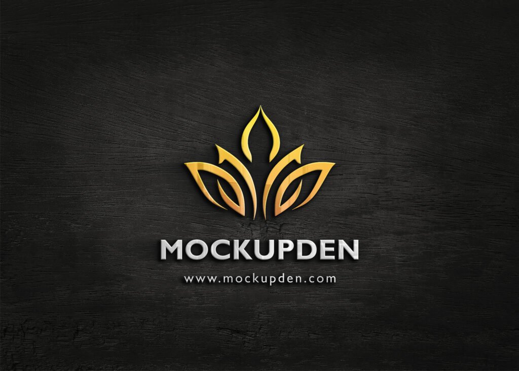 3d mockup logo design in photoshop