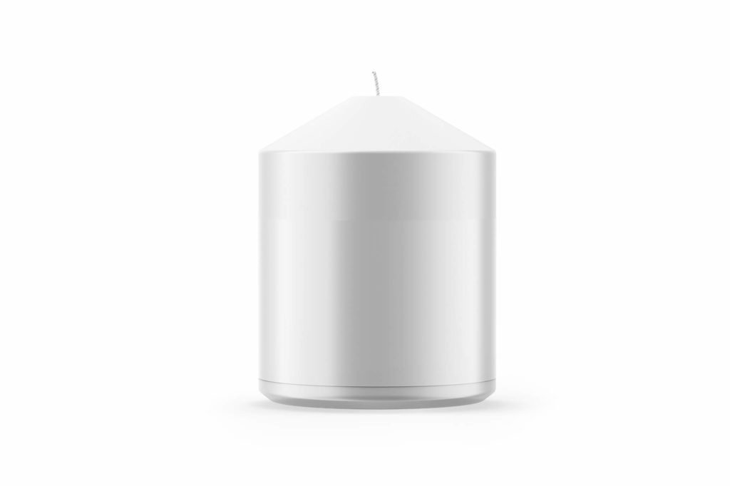 White Candle Jar Mockup Free PSD Template