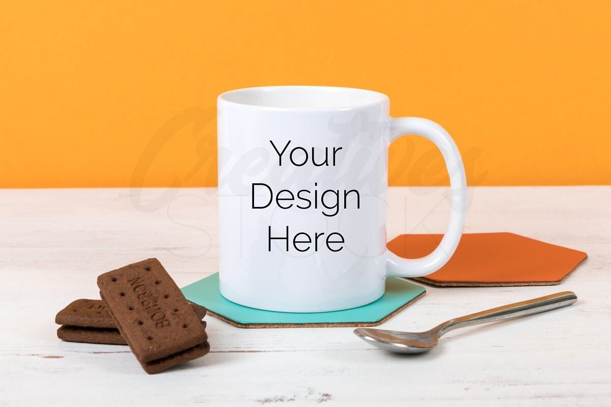 White Coffee Mug Mockup