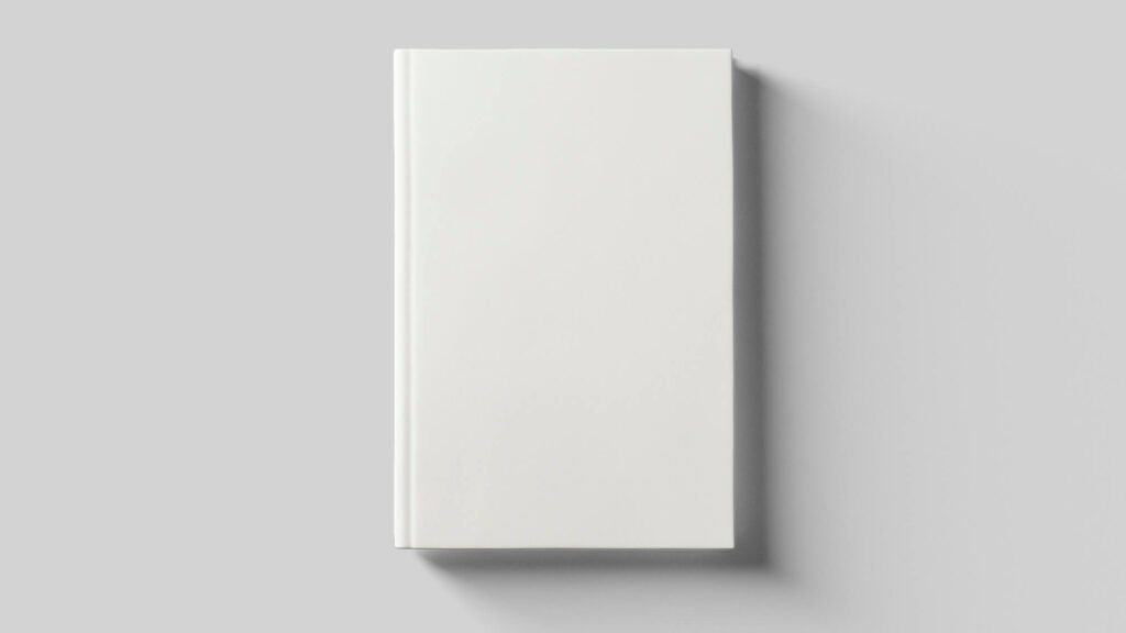 blank book cover psd