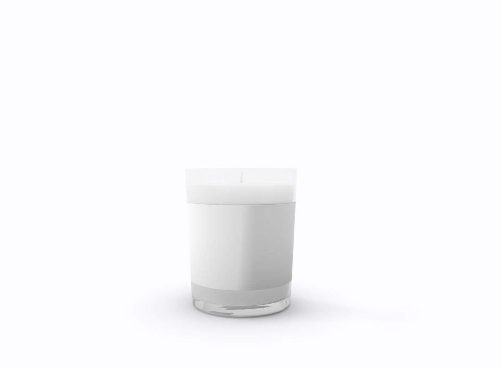 White Free Candle Mockup PSD Template 2