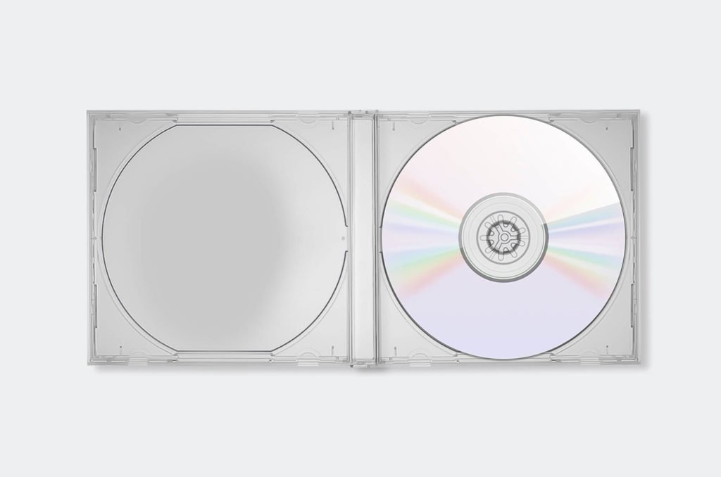 White Free Cd Booklet Mockup PSD Template