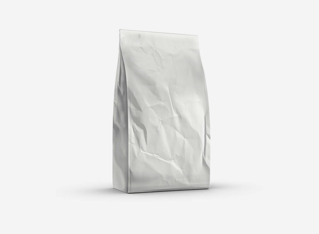 White Free Cookie Bag Mockup PSD Template