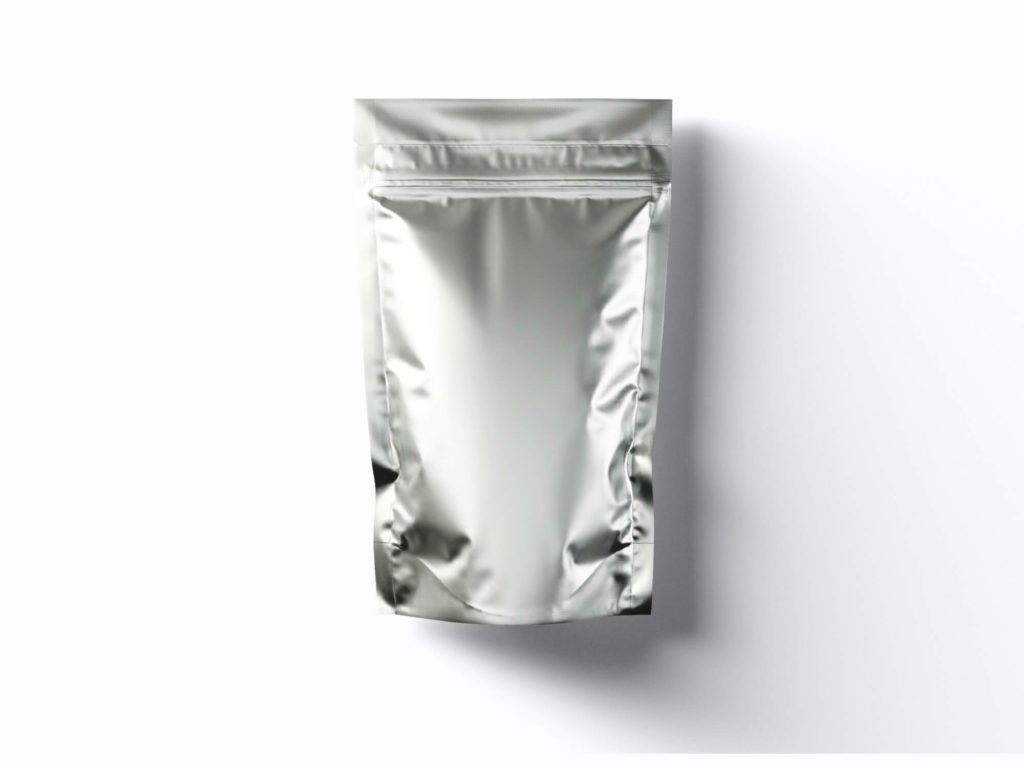 White Free Foil Ziplock Bag MOckup