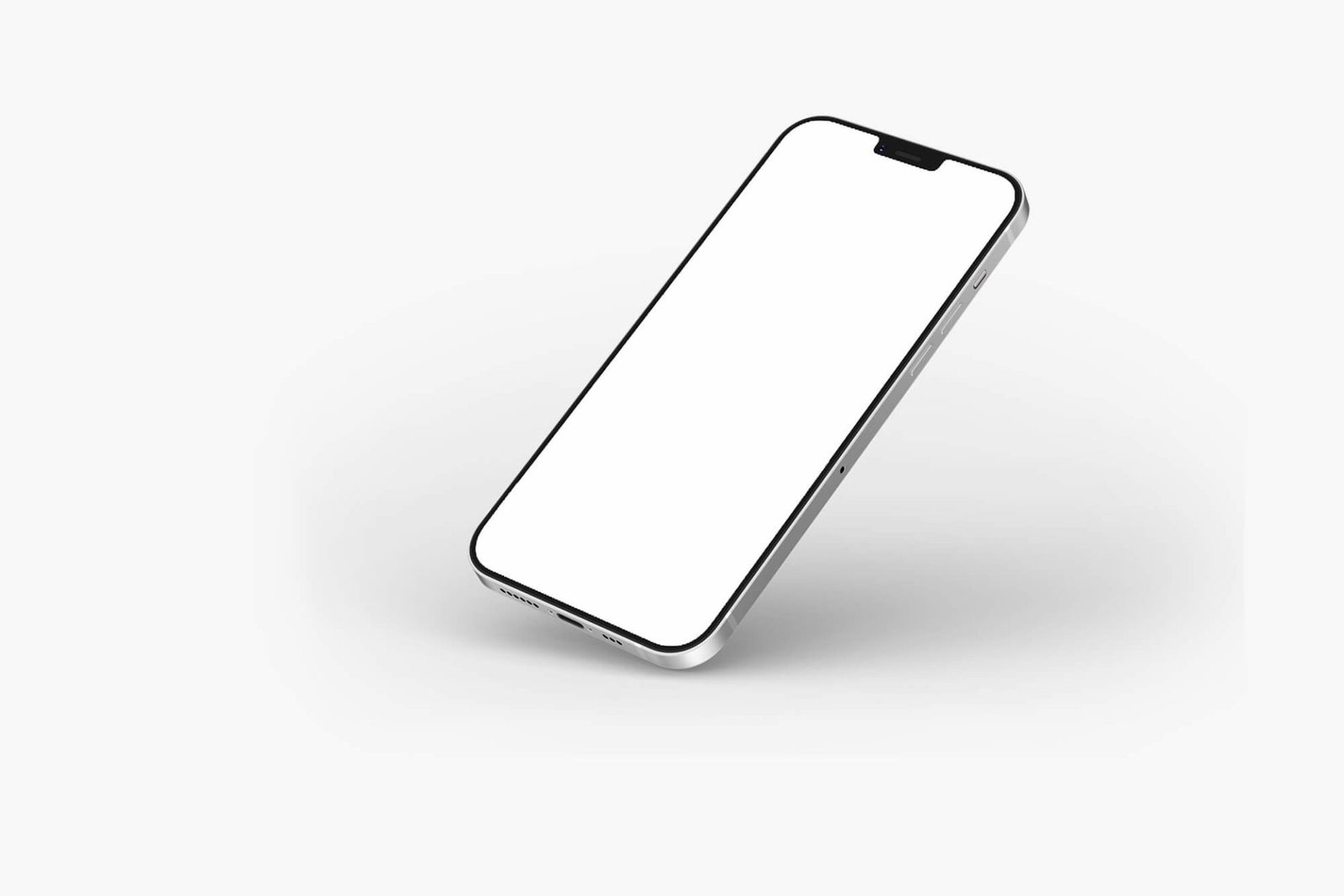Free Isometric iPhone 12 Mockup PSD Template Mockup Den