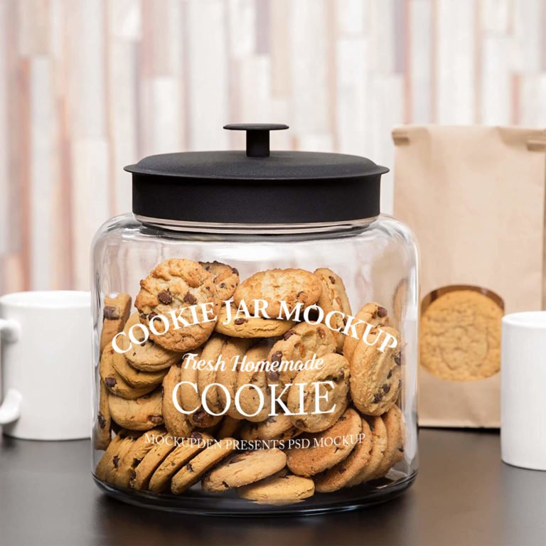 cookie jar mockup Psd Template