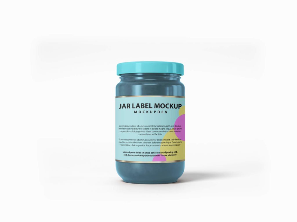 Design Free Jar Label Mockup PSD Template