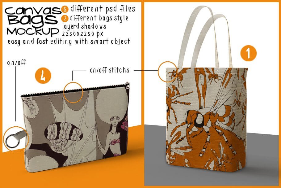 tote Bags Mock Ups