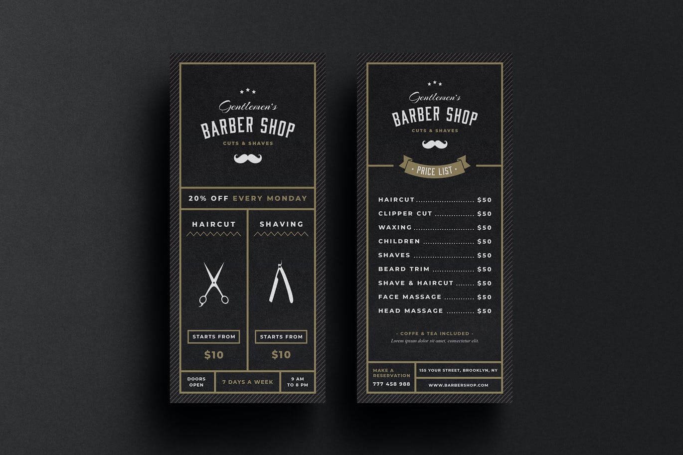 Barbershop Rack Card (2)