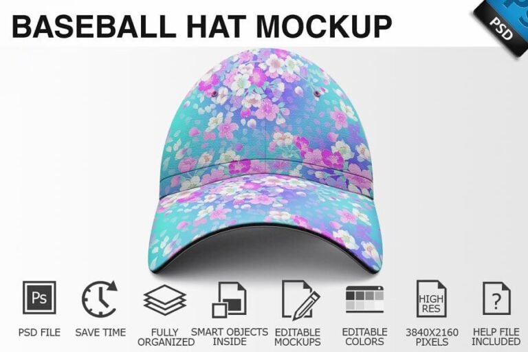 Download 24+ Stunning Baseball Hat Mockup PSD Templates - Mockup Den