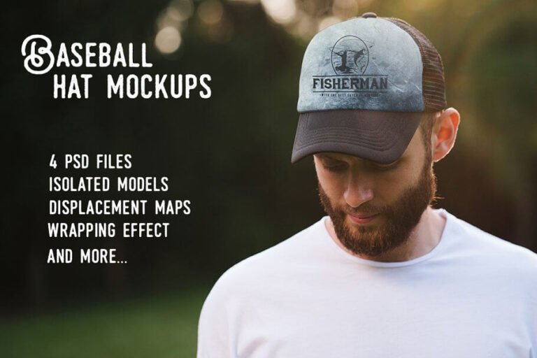 Download 24+ Stunning Baseball Hat Mockup PSD Templates - Mockup Den