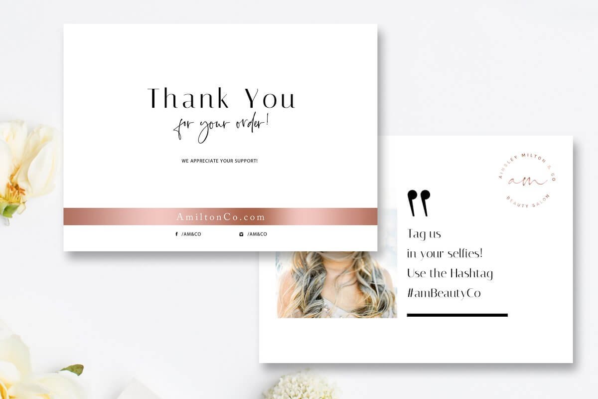 Beauty Thank You Card Template (1)